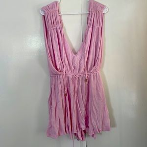 Free people romper size medium in pink
